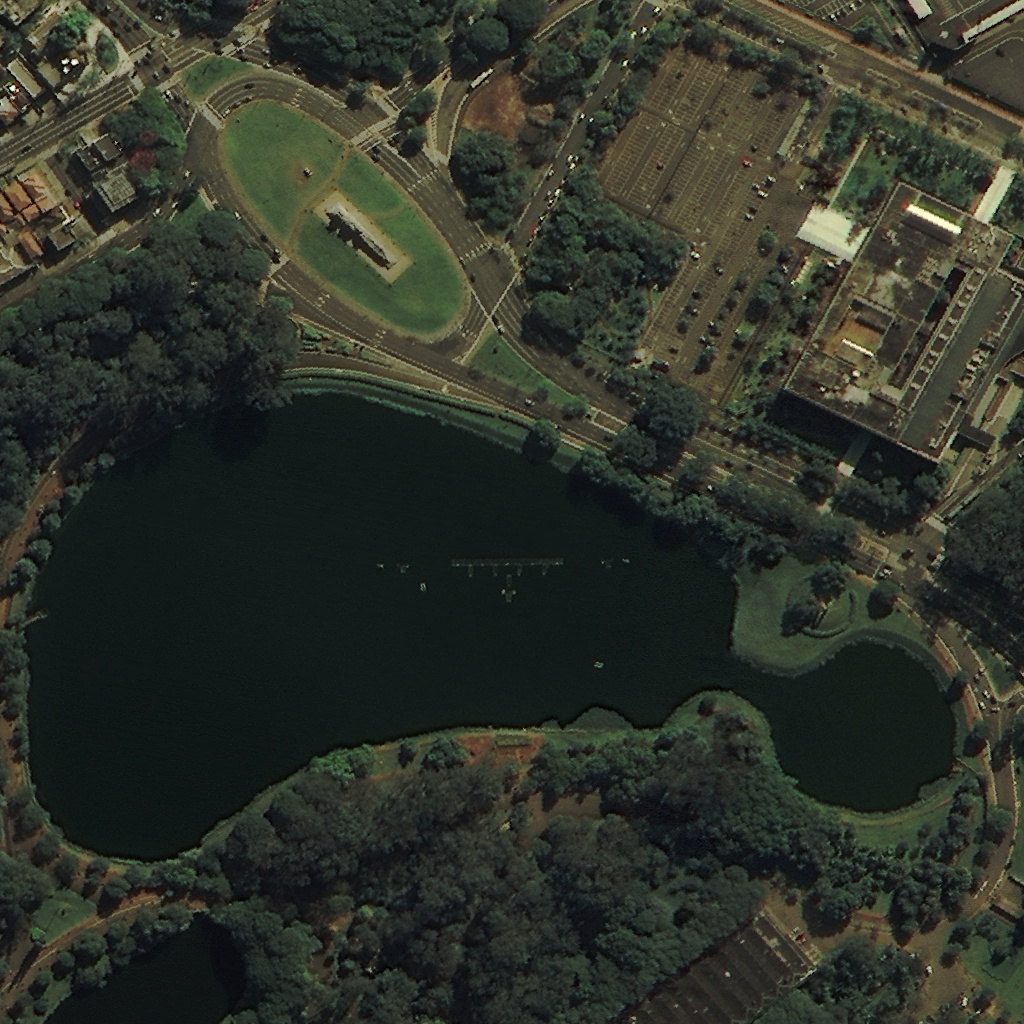 Parque Ibirapuera, Monumento às Bandeiras, Praça Armando de Sales Oliveira e Assembléia Legislativa do Estado de São Paulo (imagem RGB)