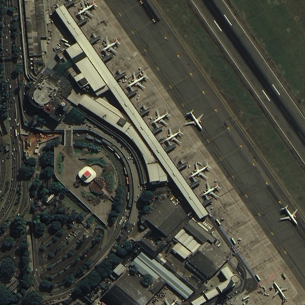 Aeroporto de Congonhas: Terminal de Passageiros (imagem RGB)